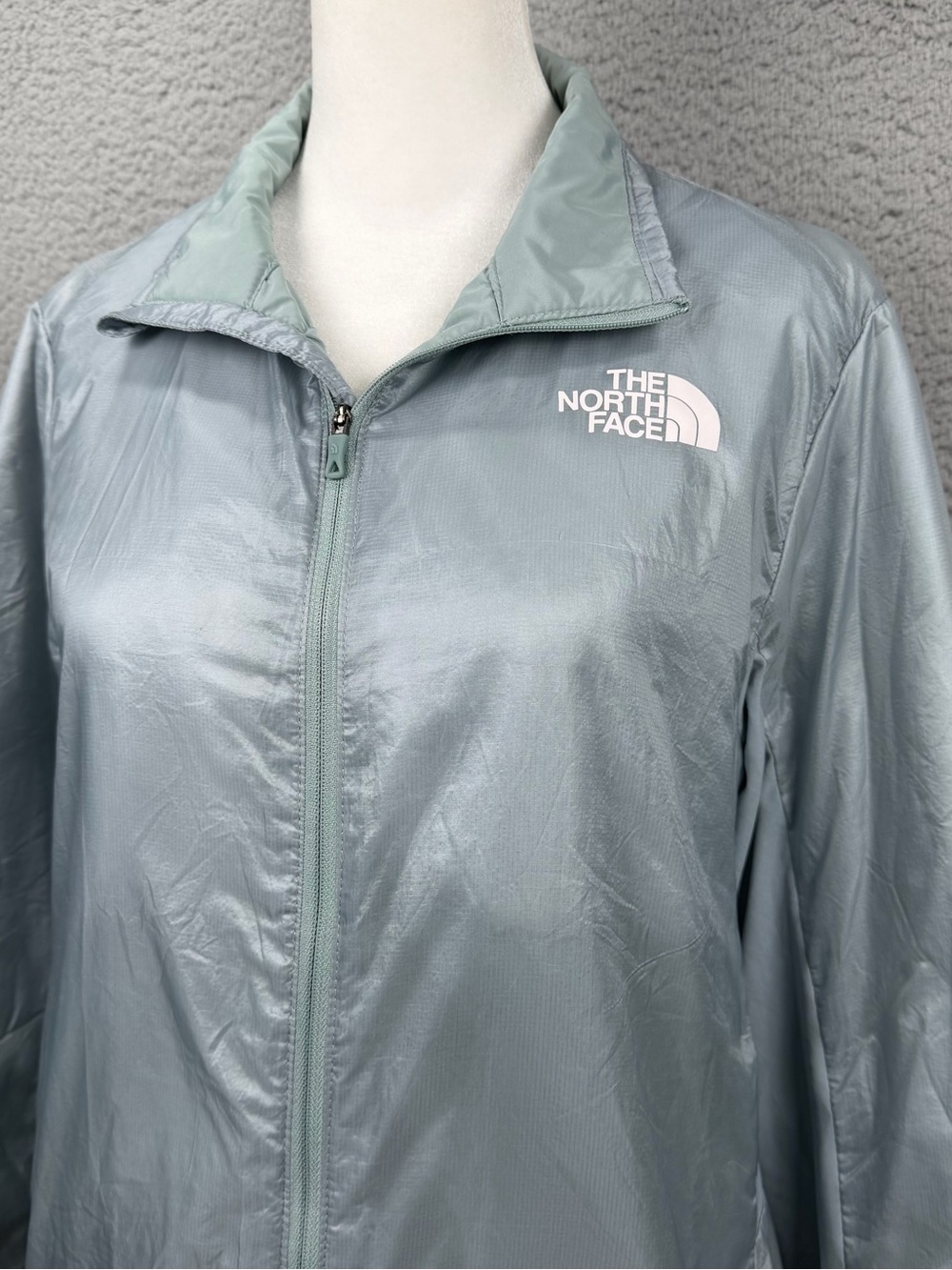 The North Face Jacket Women Medium Gray Full Zip Lightweight Windbreaker Outdoor - Picture 2 of 10